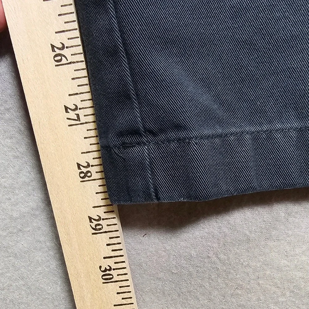 LL Bean Womens Navy Blue 100% Cotton Chino Pants Straight Leg Size 10 Reg GSX7 - Picture 4 of 7